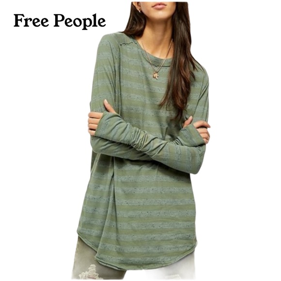 Free People Tops - Free People We the Free Striped Arden Tunic NWOT